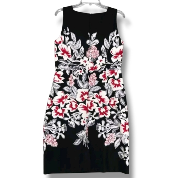 Studio 1 women's black floral zip-up midi dress  - size 14 - Picture 2 of 10